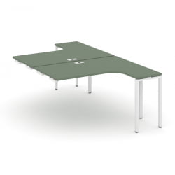 Рабочая станция-приставка к опорным тумбам CONCEPT CN.DSAPR-002 Дуб Мали Белый