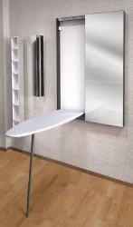 Узкий шкаф в прихожую Iron Slim (правый, купе) Венге