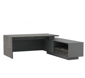 Стол письменный на опорной креденции DALI DLI37210112 Эбен Антрацит