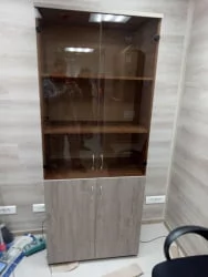 Шкаф высокий со стеклом Twin 16.16.131 Дуб Верцаска