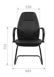 Кресло для посетителя CHAIRMAN 950V LT Черный