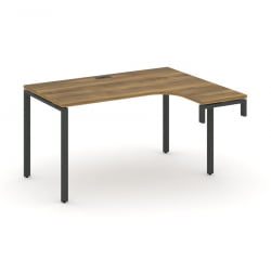 Стол-надставка на опорную тумбу (правый) CONCEPT CN.OSAN-001(R) Сандал Янтарный Черный