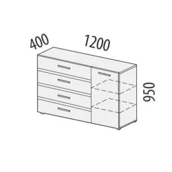 Комод Фреска 66.33