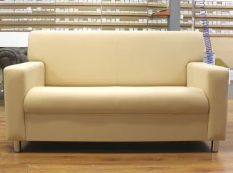 Диван офисный двойной Клерк 3 Ecotex 3014 Бежевый