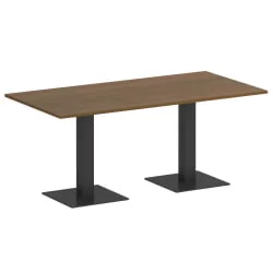 Стол прямоугольный ХОМЕ ОФФИCЕ ВР.СП-5-180.2 Орех Гварнери/Антрацит металл / HOME OFFICE VR.SP-5-180.2