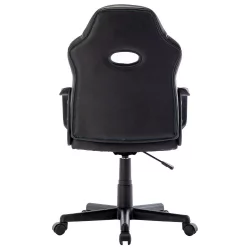 Геймерское кресло BRABIX Stripe GM-202 экокожа Черный-голубой