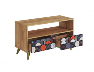 ТВ тумба ТМ-005  дуб крафт золотой/VINIL