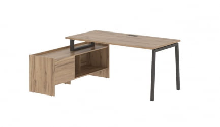 Стол с тумбой EDIS ELCT 17814 Дуб Денвер светлый Мокко