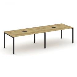 Стол переговорный (2 столешницы) CONCEPT CN.PRG-024 Дуб Винченцо Черный