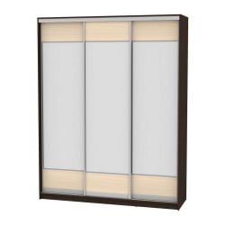 Шкаф-купе B-230х180х60-3(Венге-ДМ-D8D8D8)