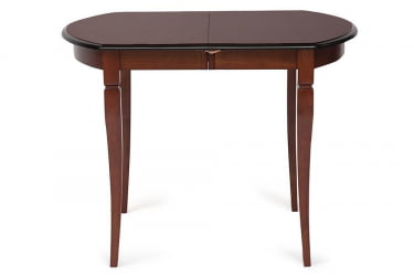 Раздвижной овальный стол Modena (MD-T4EX) дерево гевея/мдф, 100+29х75х75 см, MAF Brown