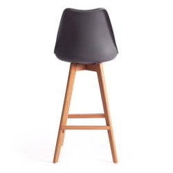 Стул барный TULIP BAR (mod. C1014H) пластик/дерево, 57 х 48 х 104 см, серый 024 /натуральный