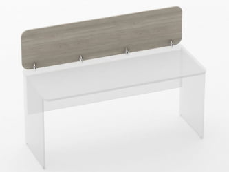 Экран разделительный прямой Glassy 5.14.16 Дуб сантана светлый