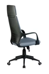 Кресло оператора Riva Chair 8989 (черный пластик) Серый