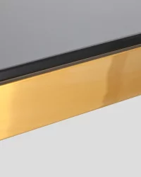 Журнальный столик ГЭТСБИ 55x55 Золото стекло smoke