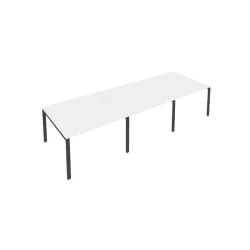 Переговорный стол (3 столешницы) Metal System Б.ПРГ-3.2 Белый/Антрацит