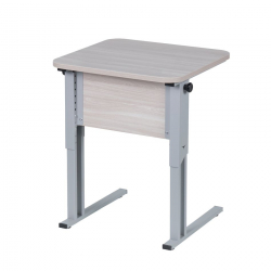 Парта одноместная рост 3-7 эргономичная Клен Танзау/Металл Серый