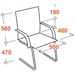 Конференц-кресло Echair-811 VPL 622248 Черное