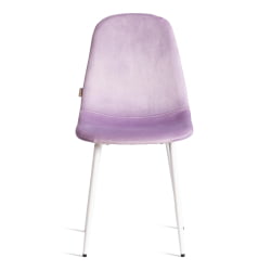 Металлический стул BREEZE (mod. JSC-58) Велюр/металл , 44 х 53 х 86 см, Lavender (лавандовый) HLR26 / белый