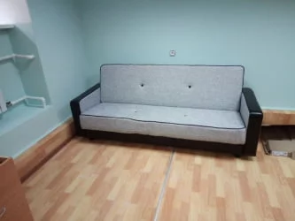 Диван-кровать Престиж Рогожка B1 Лаки блэк