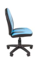 Детское кресло CHAIRMAN KIDS 122 Черный-голубой