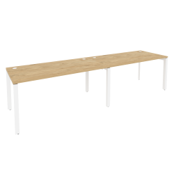 Рабочая станция на П-образном м/к ONIX O.MP-RS-2.4.8 Тиувуд Светлый/Белый