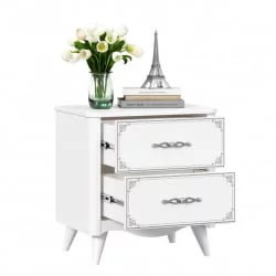 Тумба прикроватная Элис ЛД 532.020.000 Белая