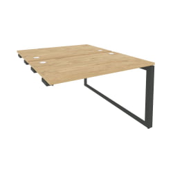 Стол-приставка двойной на О-образном м/к к опорым элем. ONIX O.MO-D.SPR-2.7 Тиквуд Светлый/Антрацит