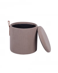 Пуф Руни XS с ящиком вельвет коричневый