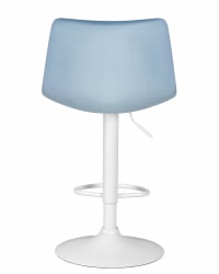 Стул барный DOBRIN TAILOR WHITE (пудрово-голубой велюр (MJ9-74)) 2 шт