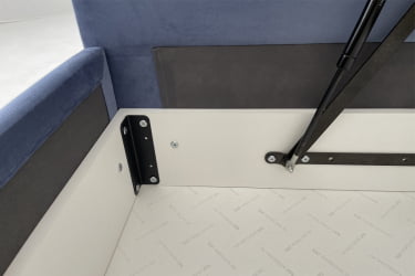 Кровать  0.9 Альба (Тахта) КМ.T-16 топаз (велюр)