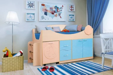 Уголок школьника Юниор-12.2 МДФ глянец Дуб молочный/Лайм/Оранжевый