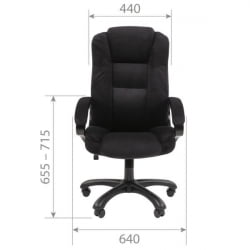 Кресло офисное CHAIRMAN HOME 600 велюр Серый