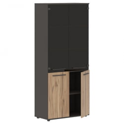 Шкаф комбинированный EDIS EHCS 85.2 Дуб Денвер светлый Мокко Мокко