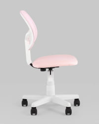 Кресло компьютерное детское ЛОЛО розовый пластик белый