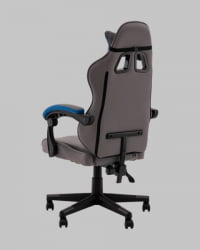 Кресло спортивное TopChairs Phantom серо-голубой