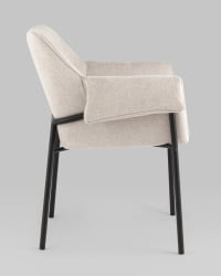 Кресло лаунж Бесс рогожка Бежевый