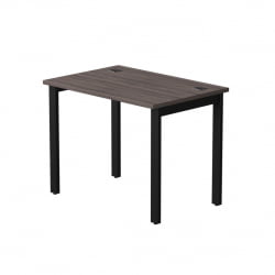 Стол прямой на металлокаркасе, опоры 90 гр Еверпроф ЕВО 254С005 Дуб Пасадена Черный / Everprof EVO 254S005