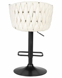 Стул барный DOBRIN LEON (кремовая ткань (LAR 275-33))