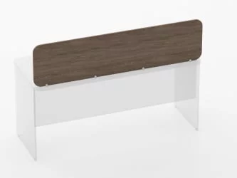 Экран разделительный прямой Глассй 5.14.16 Дуб Верцаска / Glassy