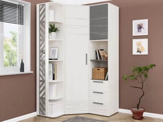 Угловой шкаф в комплекте Аляска 10