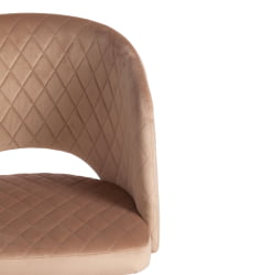 Кресло WIND (mod. 717) ткань/металл, 55х55х80 см, высота до сиденья 48 см, бежевый barkhat 5/черный