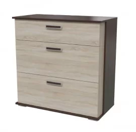 Комод с тремя ящиками 4-4425 Венге Дуб сонома