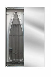 Узкий шкаф в прихожую Iron Slim (правый, купе) Венге