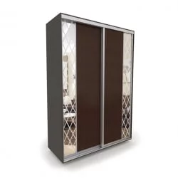 Шкаф-купе 2-х дверный Акцент-Вера КР 1000х600  Венге