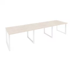 Стол переговорный (3 столешницы) ONIX O.MO-PRG-3.2 Денвер Светлый/Белый