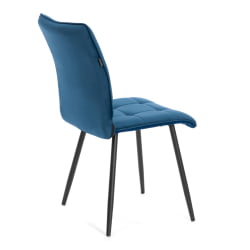 Стул обеденный Bari LT, велюр, Dark blue (темно-синий), 41х55х89 см