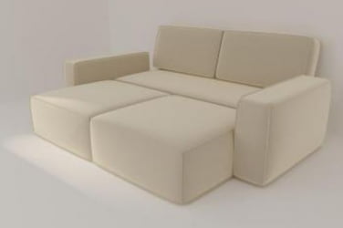 Диван прямой Сунндал (Berhouse) Цвет фасада: Левис 08 велюр; Тип: Прямой; Материал фасада: Металл/Велюр