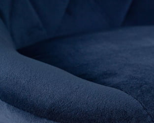 Стул барный ДОБРИН ЛОГАН БЛАCК (синий велюр (МДЖ9-117)) 2 шт / DOBRIN LOGAN BLACK (MJ9-117))