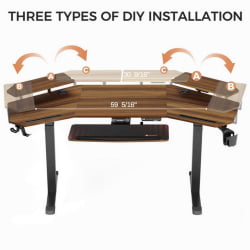 Игровой компьютерный стол Eureka ERK-ED71-WN